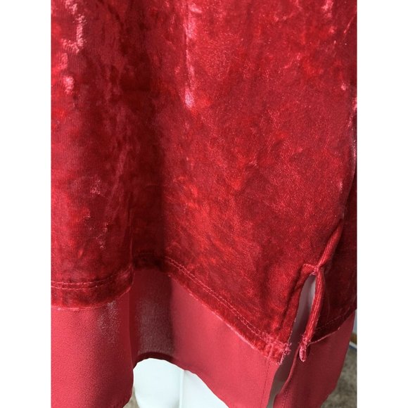 Coldwater Creek Women's S Red Velvet Blouse Shirt - Picture 5 of 5